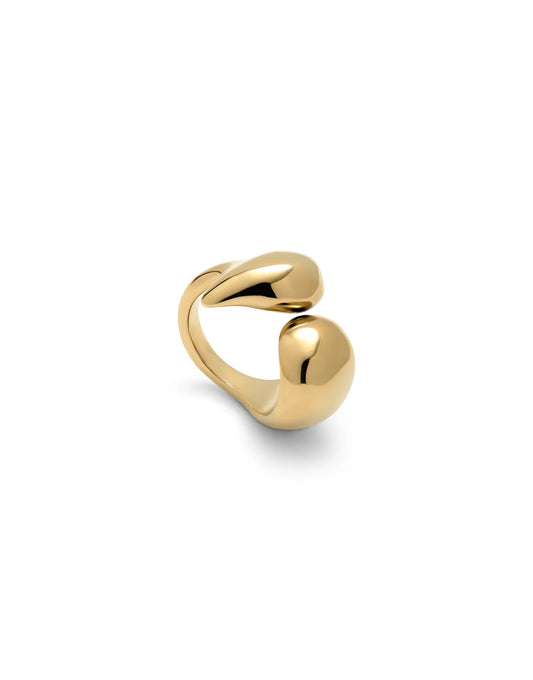 Uno de 50 Gold Ring with Irregular Rounded Shapes