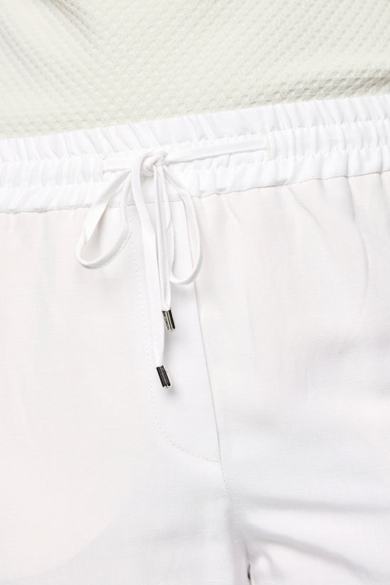 Marc Cain White Viscose-Linen Jogging Trousers