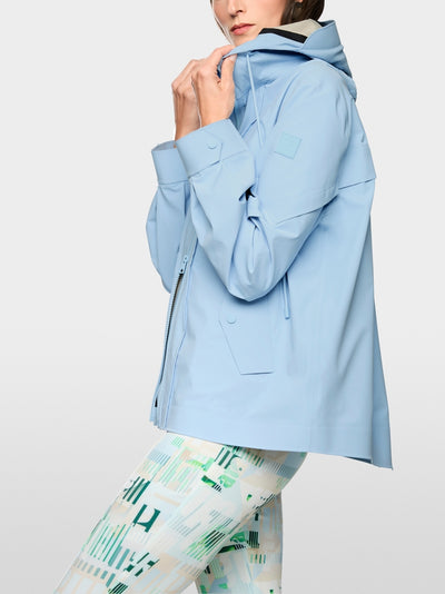 Marc Cain Sports Sky Blue Lightweight Outdoor Jacket with Hood AS12.06 W25