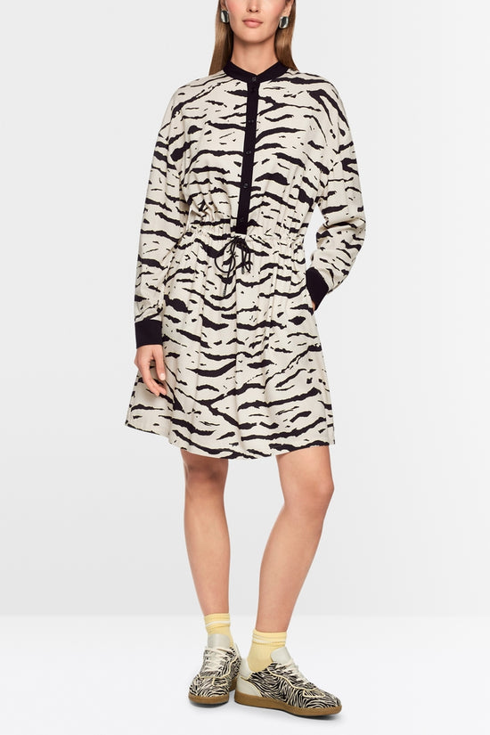 Marc Cain Sports Animal Print Loose Shirt Dress AS21.02 W56