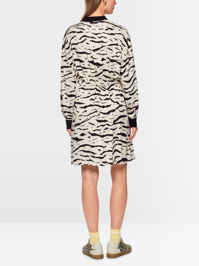 Marc Cain Sports Animal Print Loose Shirt Dress AS21.02 W56