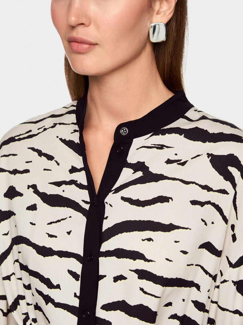 Marc Cain Sports Animal Print Loose Shirt Dress AS21.02 W56