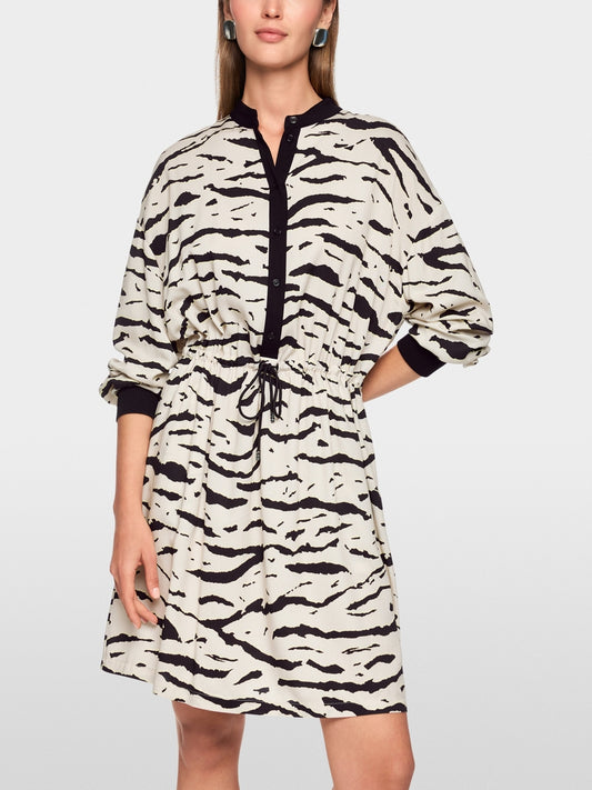 Marc Cain Sports Animal Print Loose Shirt Dress AS21.02 W56