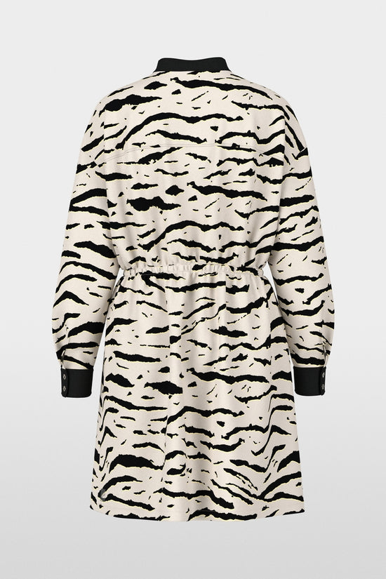 Marc Cain Sports Animal Print Loose Shirt Dress AS21.02 W56
