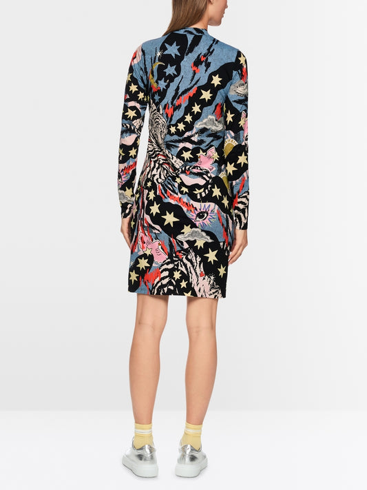 Marc Cain Sports Comic Print Figure-Hugging Dress AS21.07 J07