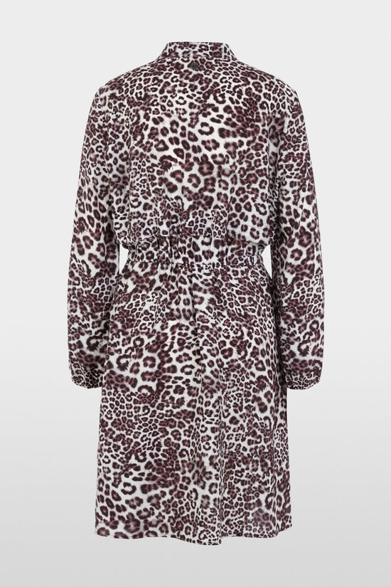 Marc Cain Sports Maroon Animal Print Short Dress AS21.16 W12