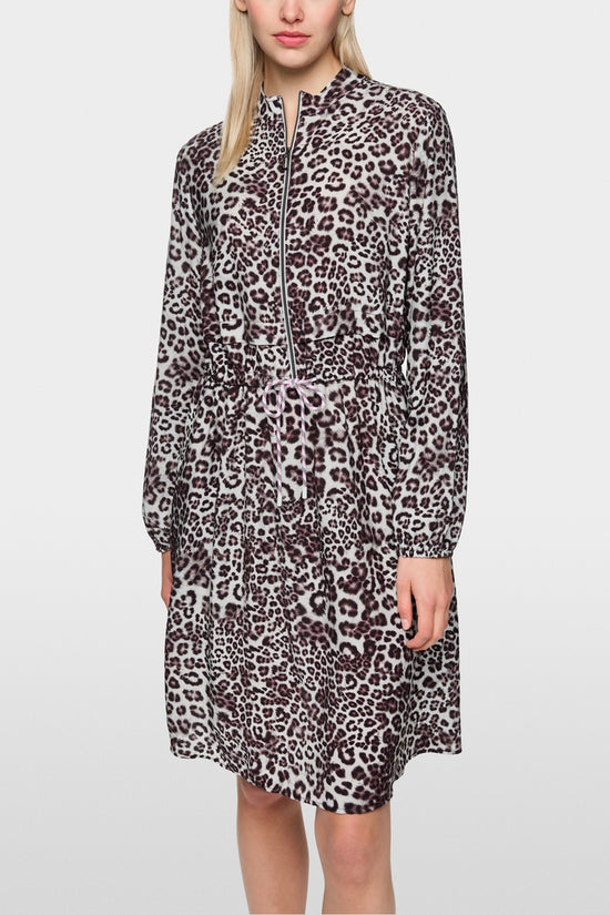 Marc Cain Sports Maroon Animal Print Short Dress AS21.16 W12