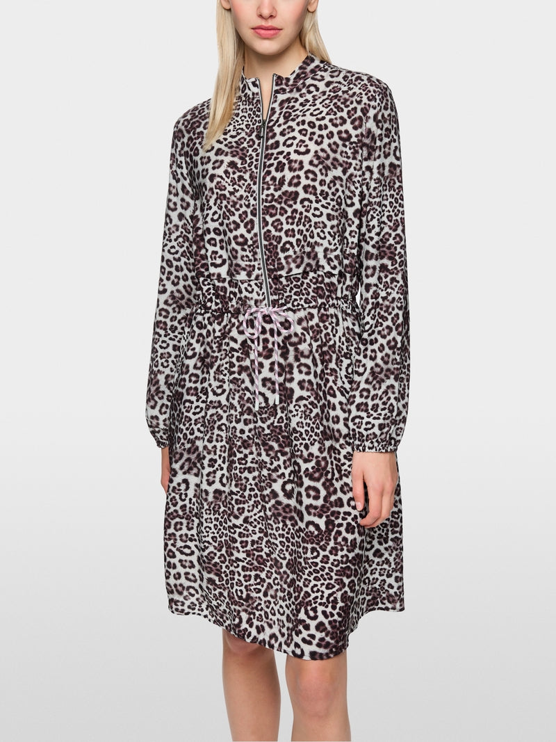 Marc Cain Sports Maroon Animal Print Short Dress AS21.16 W12