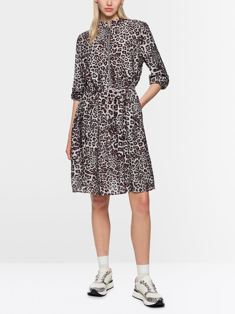 Marc Cain Sports Maroon Animal Print Short Dress AS21.16 W12