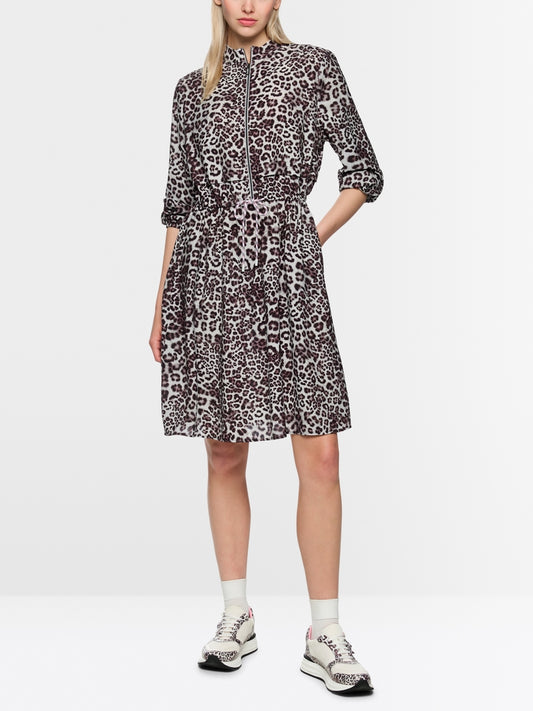 Marc Cain Sports Maroon Animal Print Short Dress AS21.16 W12