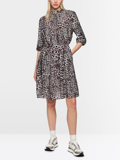 Marc Cain Sports Maroon Animal Print Short Dress AS21.16 W12