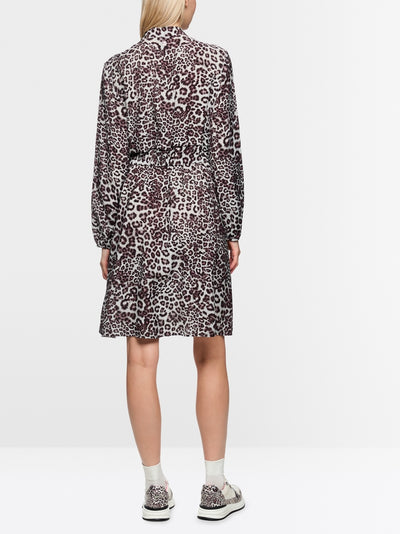 Marc Cain Sports Maroon Animal Print Short Dress AS21.16 W12