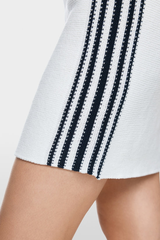 Marc Cain Sports White Sleeveless Mini Knit Dress AS21.33 M24