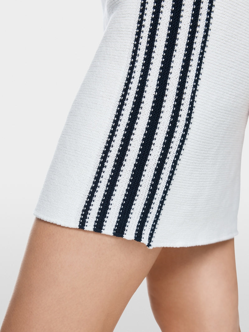 Marc Cain Sports White Sleeveless Mini Knit Dress AS21.33 M24