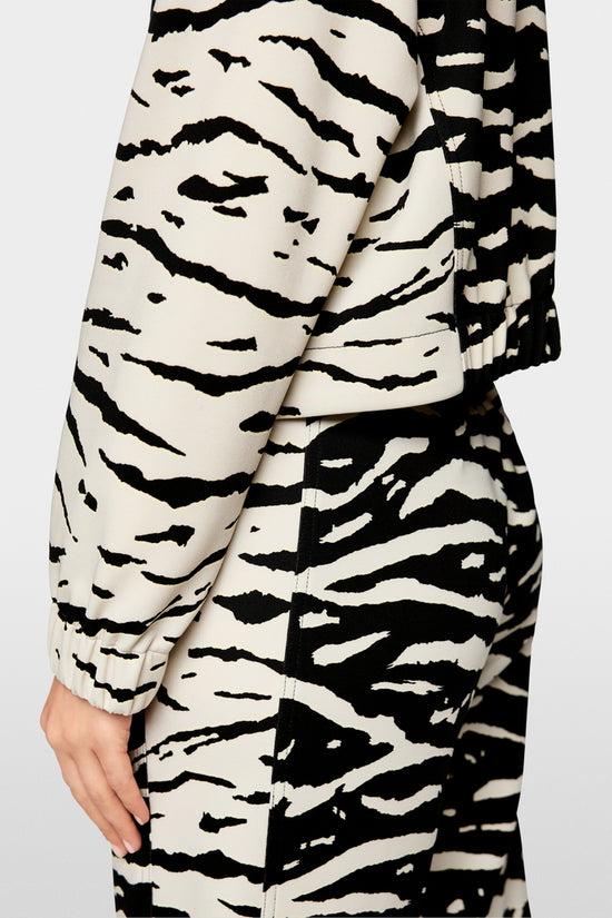 Marc Cain Sports Black Animal Print Jacket AS31.04 J03