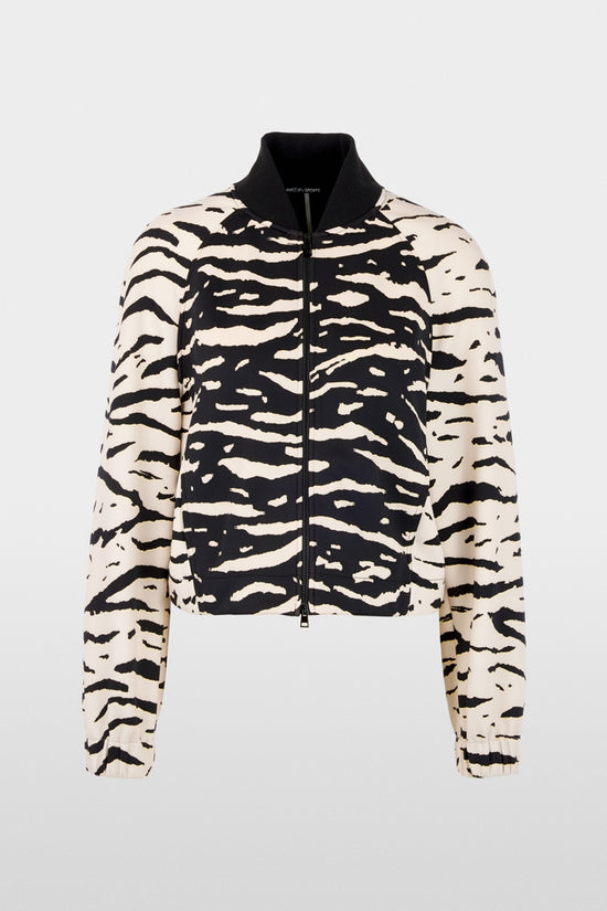 Marc Cain Sports Black Animal Print Jacket AS31.04 J03