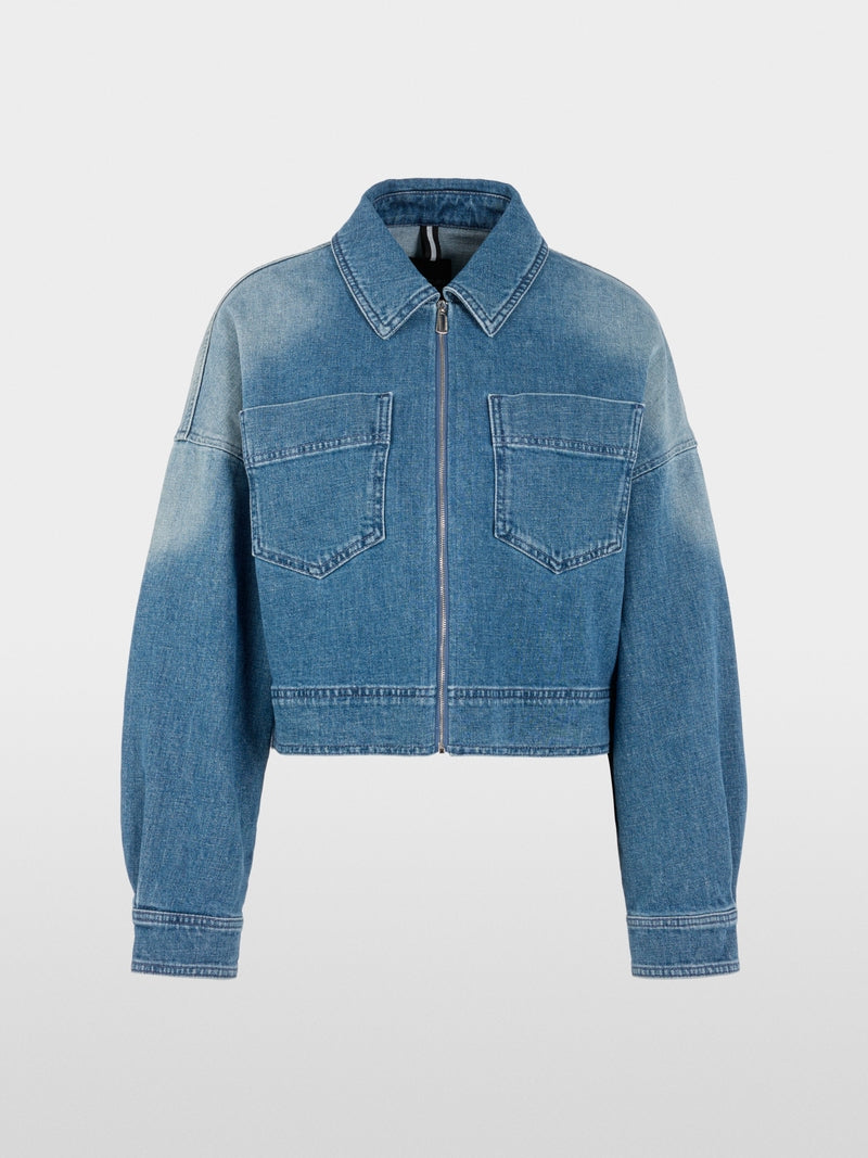 Marc Cain Sports Blue Short Denim Jacket with Zip