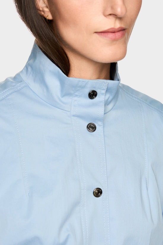 Marc Cain Sports Sky Blue Short Cotton Jacket with Mesh Lining