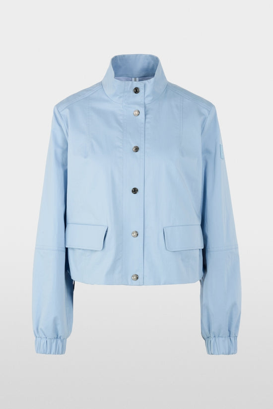 Marc Cain Sports Sky Blue Short Cotton Jacket with Mesh Lining