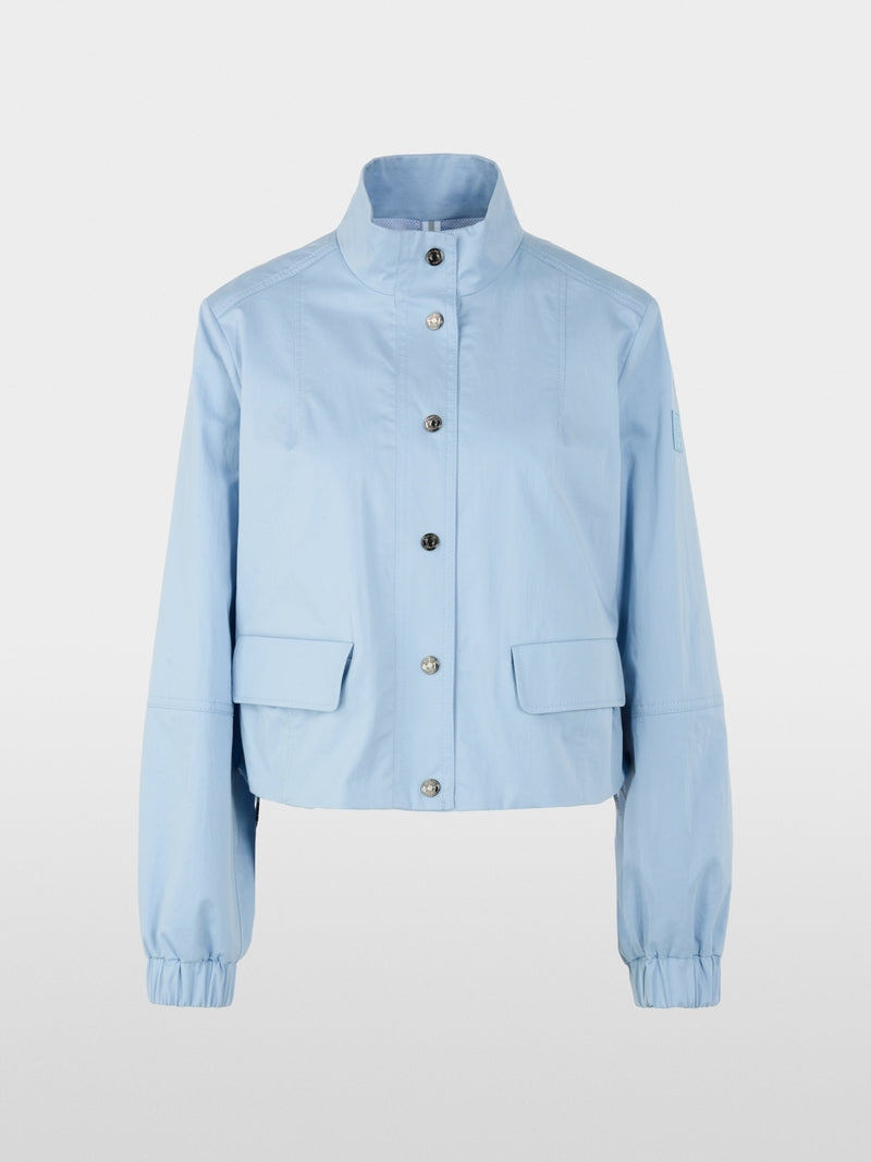 Marc Cain Sports Sky Blue Short Cotton Jacket with Mesh Lining