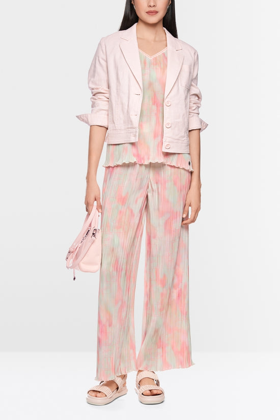 Marc Cain Sports Rose Pink Denim-Style Blazer