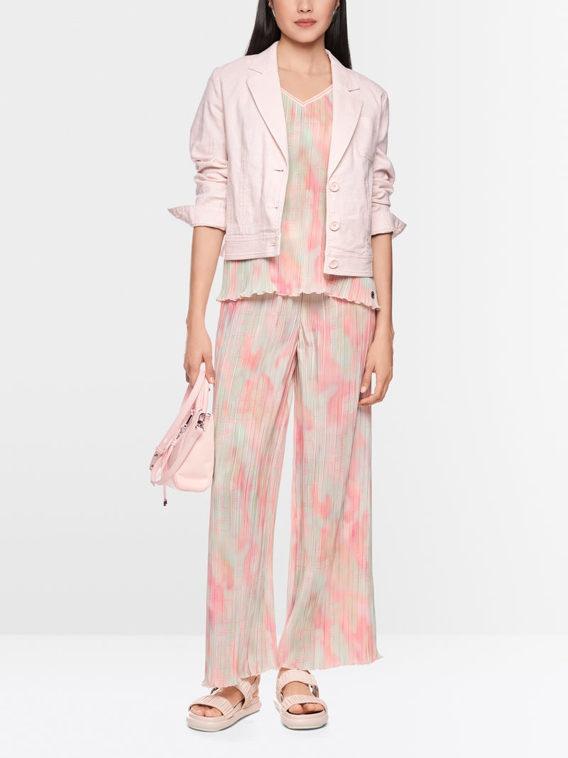 Marc Cain Sports Rose Pink Denim-Style Blazer