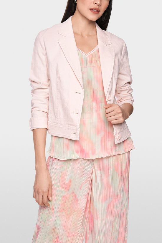Marc Cain Sports Rose Pink Denim-Style Blazer