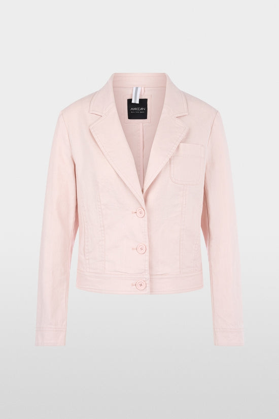 Marc Cain Sports Rose Pink Denim-Style Blazer