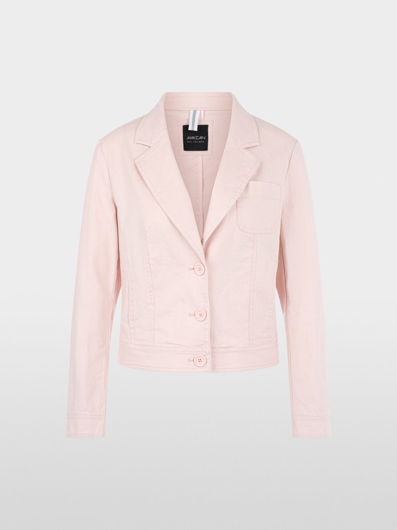 Marc Cain Sports Rose Pink Denim-Style Blazer