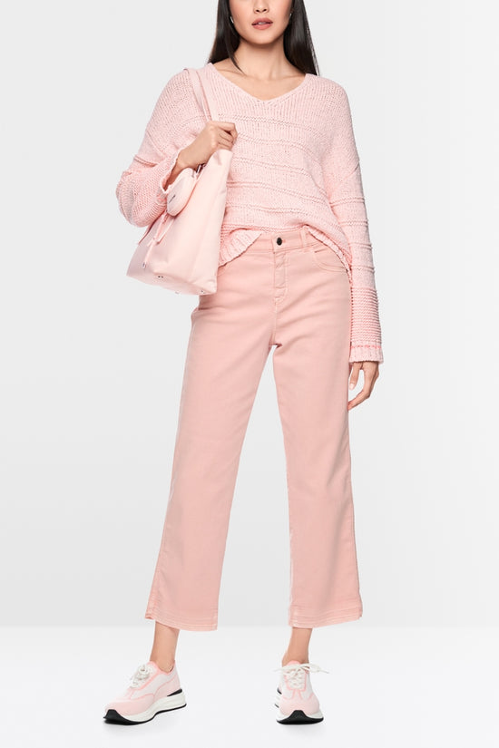 Marc Cain Sports Rosewater V Neck Relaxed Fit Sweater