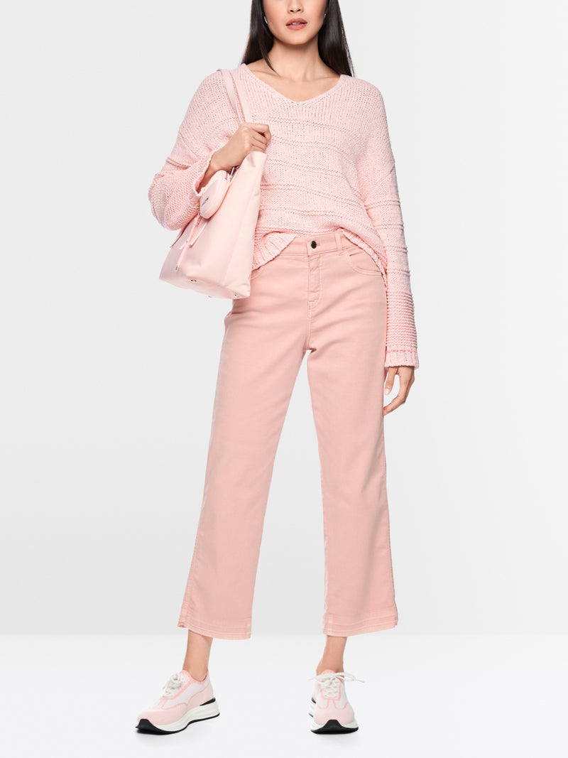 Marc Cain Sports Rosewater V Neck Relaxed Fit Sweater