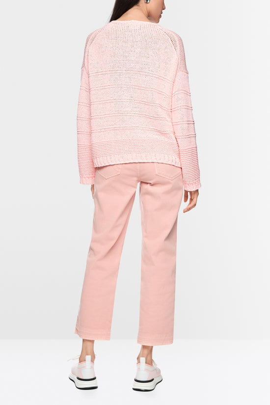 Marc Cain Sports Rosewater V Neck Relaxed Fit Sweater