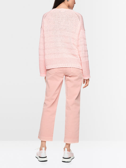 Marc Cain Sports Rosewater V Neck Relaxed Fit Sweater