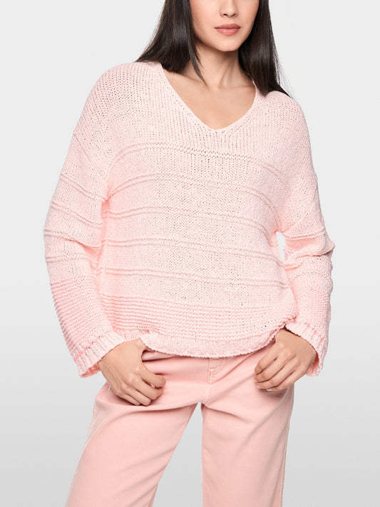 Marc Cain Sports Rosewater V Neck Relaxed Fit Sweater