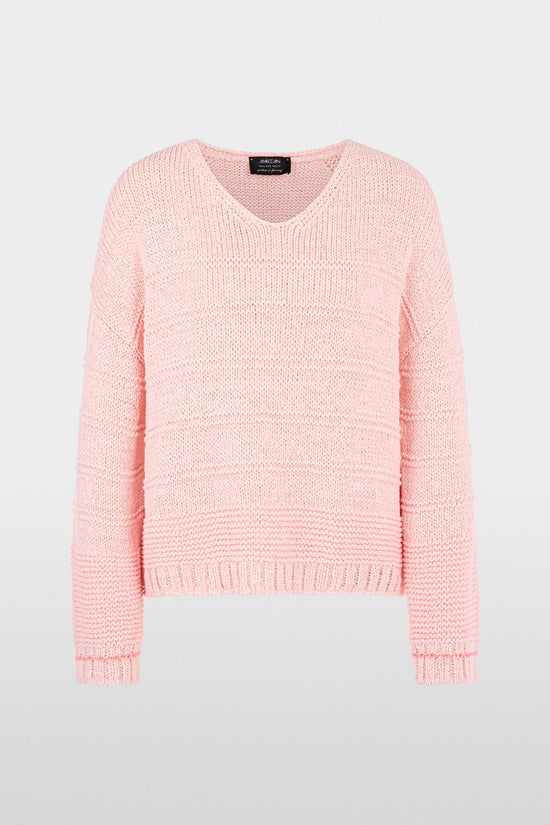Marc Cain Sports Rosewater V Neck Relaxed Fit Sweater