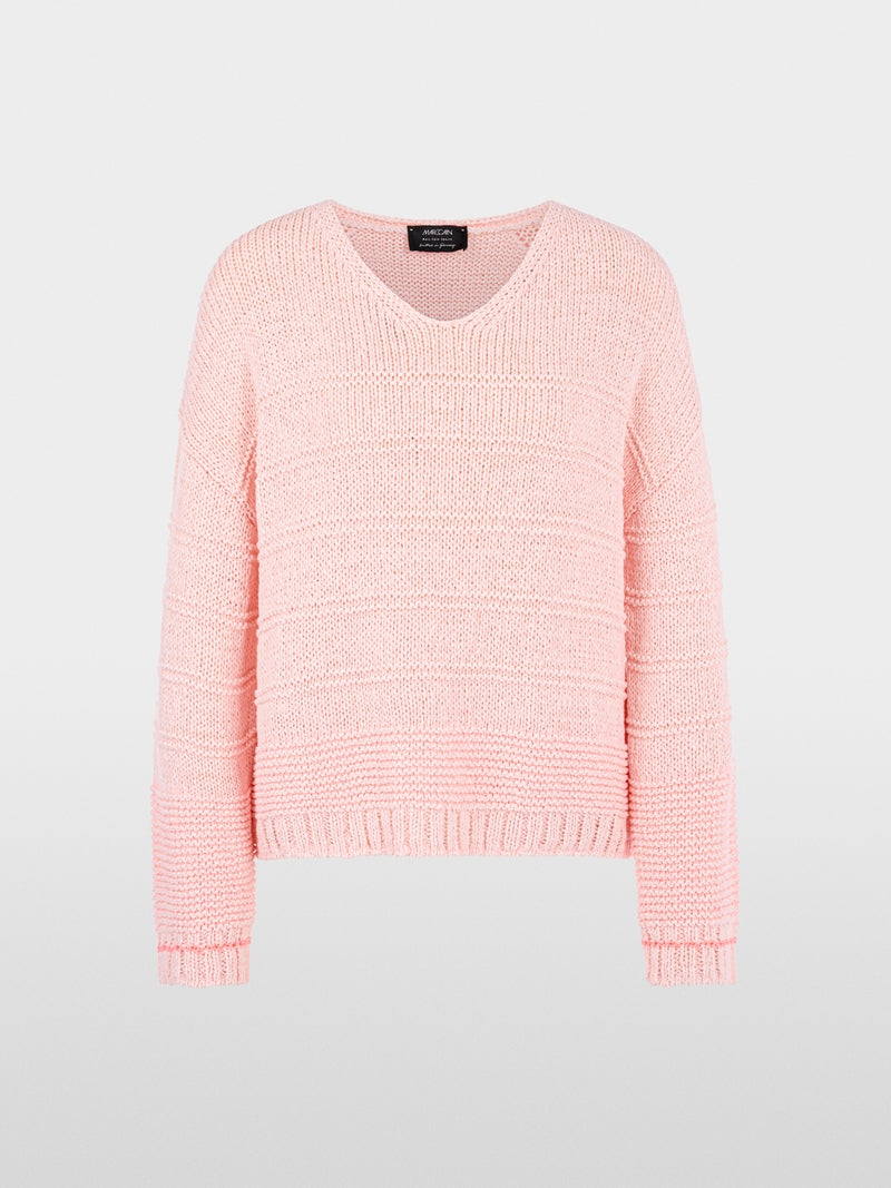 Marc Cain Sports Rosewater V Neck Relaxed Fit Sweater