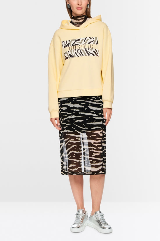 Marc Cain Sports Yellow Hooded Long Sleeve Sweatshirt AS44.12 J38