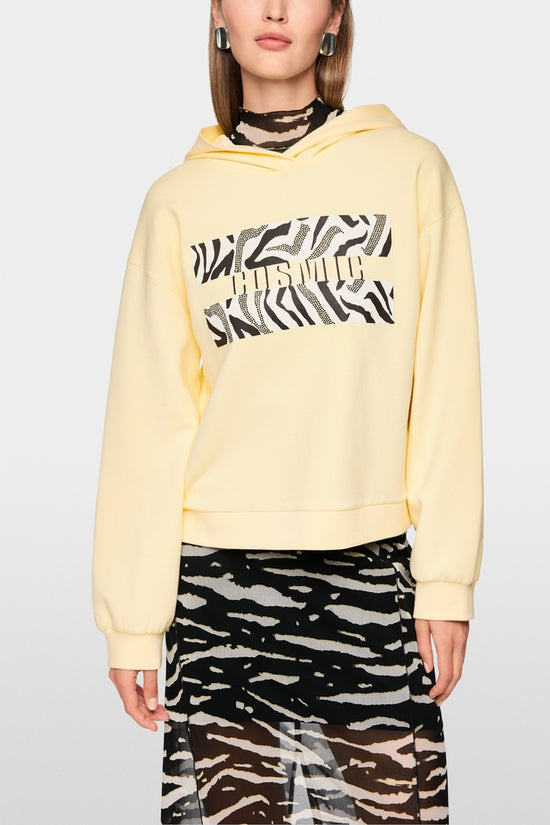 Marc Cain Sports Yellow Hooded Long Sleeve Sweatshirt AS44.12 J38