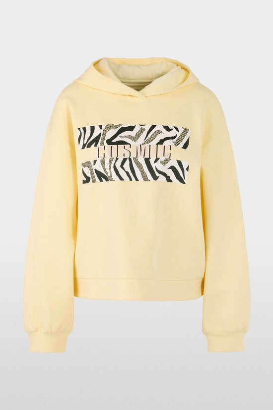 Marc Cain Sports Yellow Hooded Long Sleeve Sweatshirt AS44.12 J38