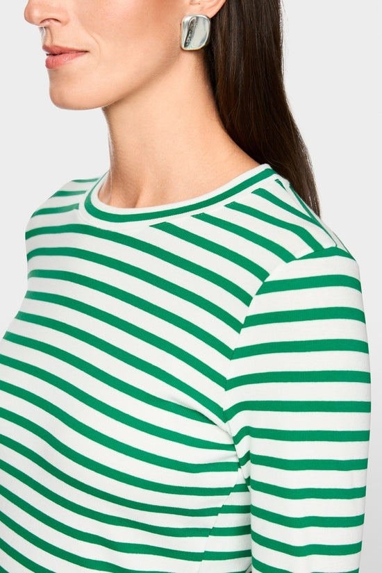 Marc Cain Sports Emerald Slim-fit Striped T-Shirt 
