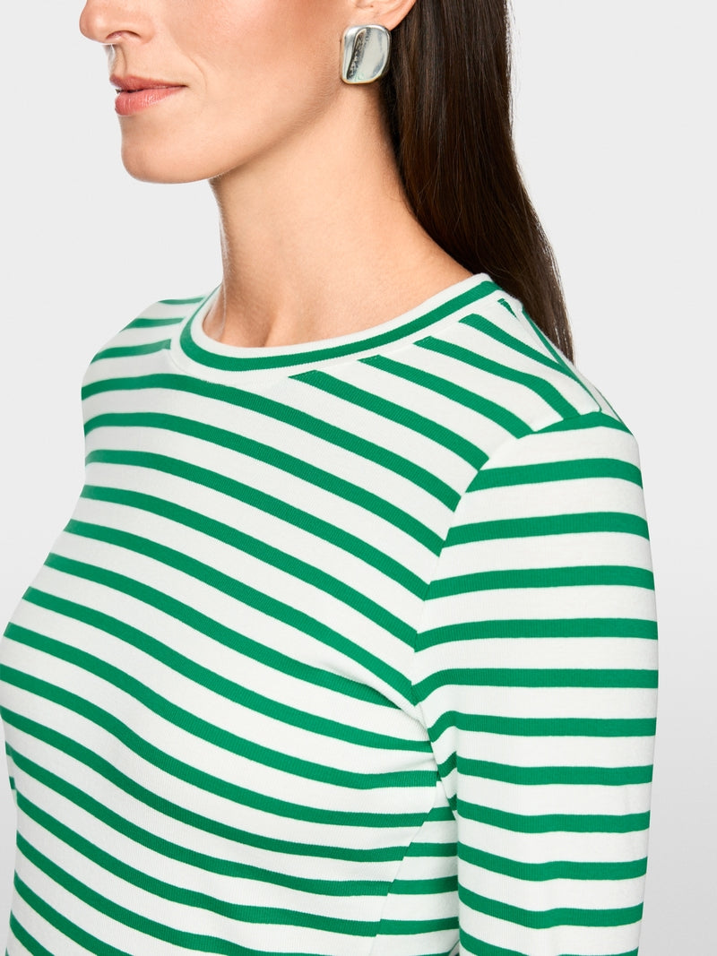 Marc Cain Sports Emerald Slim-fit Striped T-Shirt 