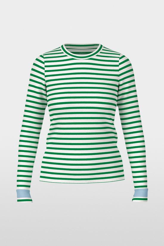 Marc Cain Sports Emerald Slim-fit Striped T-Shirt 