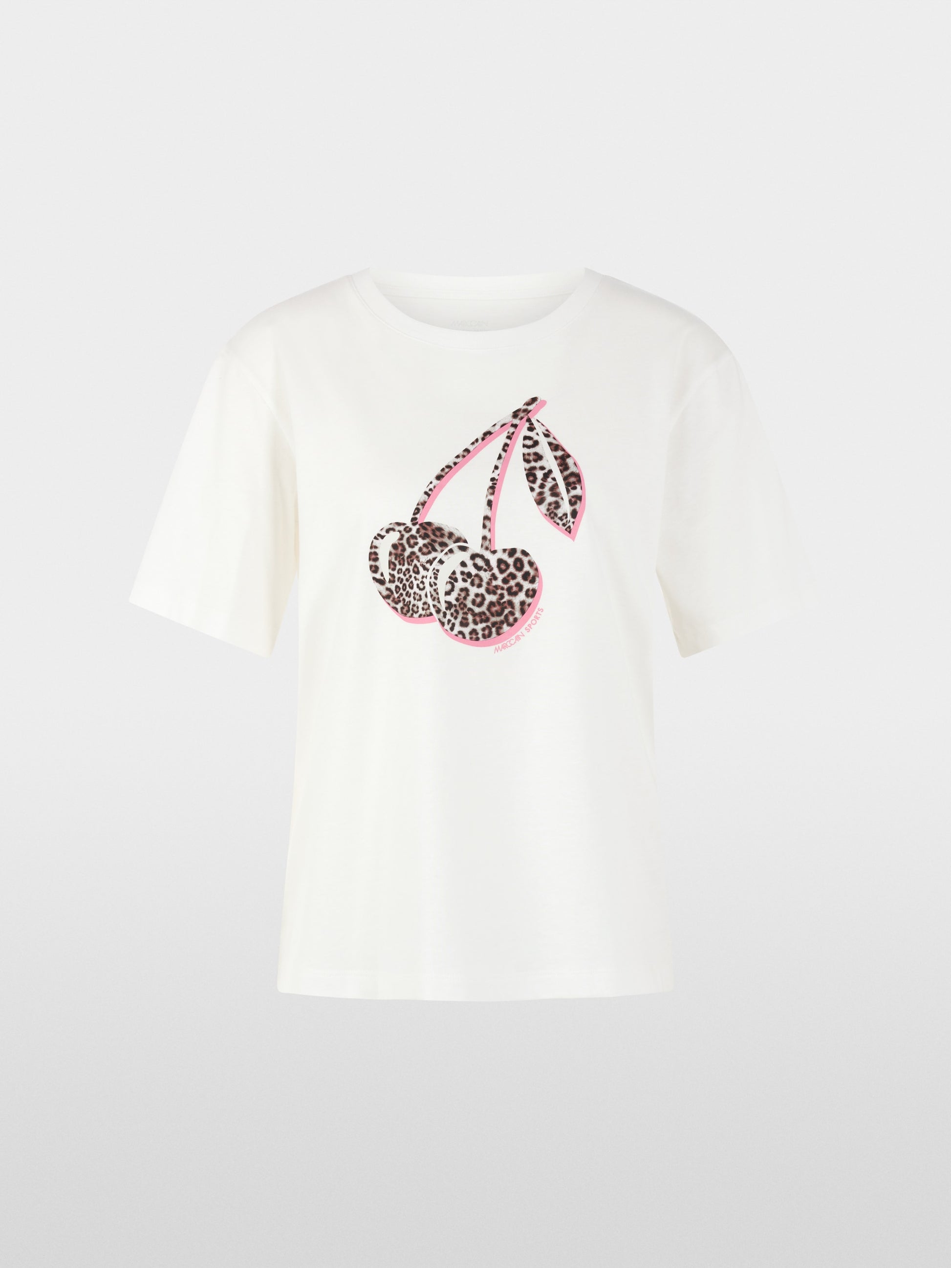 Marc Cain Sports Off-White Cherry Print Crew Neck T-Shirt AS48.21 J27