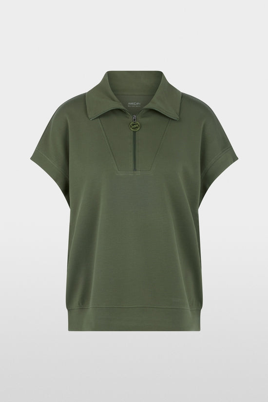 Marc Cain Sports Olive Relaxed Fit Short Sleeve Top