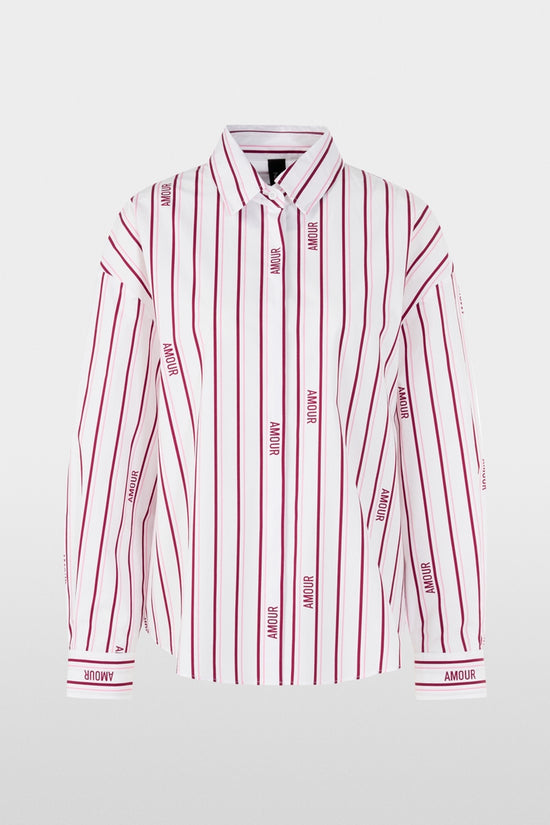 Marc Cain Sports Striped Relaxed Fit Cotton Shirt AS51.14 W82