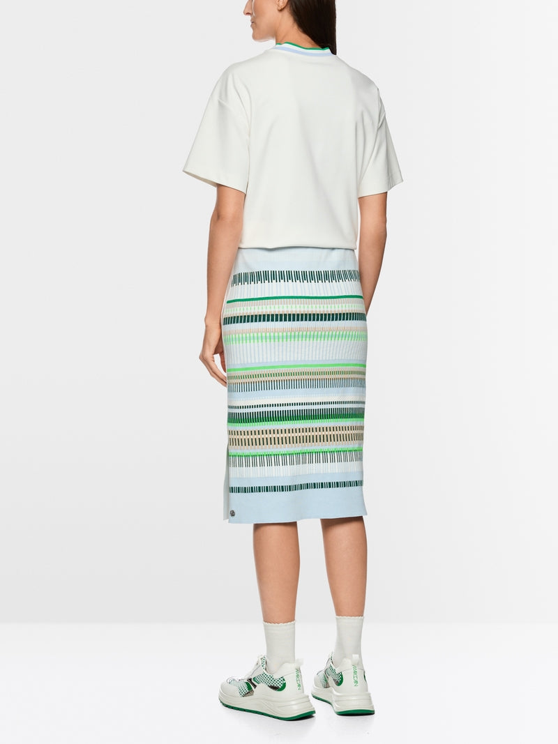 Marc Cain Sports Multicoloured Calf-Length Knitted Skirt