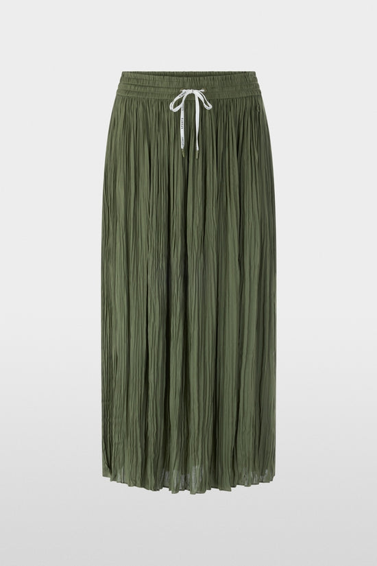 Marc Cain Sports Olive Pleated Midi Skirt