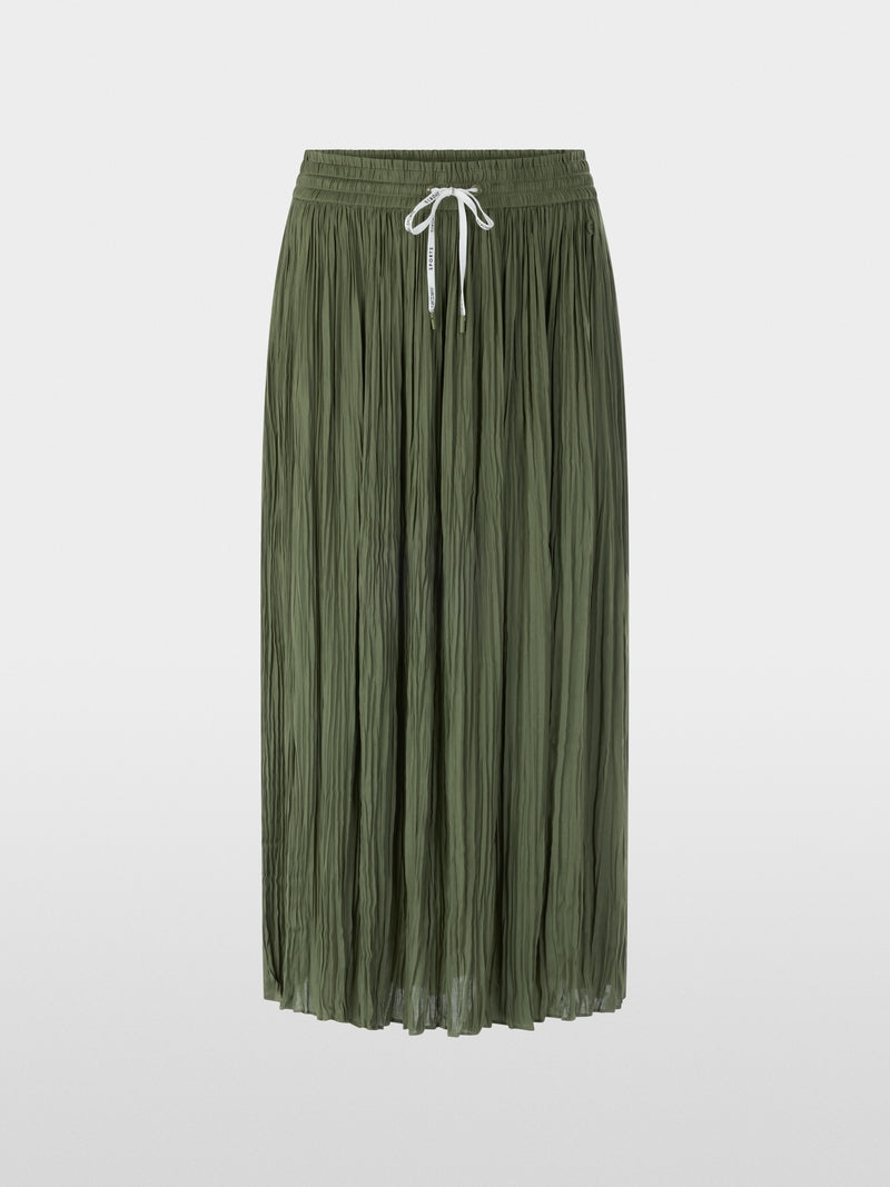 Marc Cain Sports Olive Pleated Midi Skirt