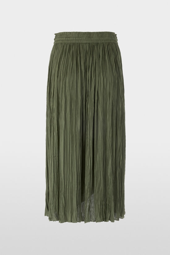 Marc Cain Sports Olive Pleated Midi Skirt