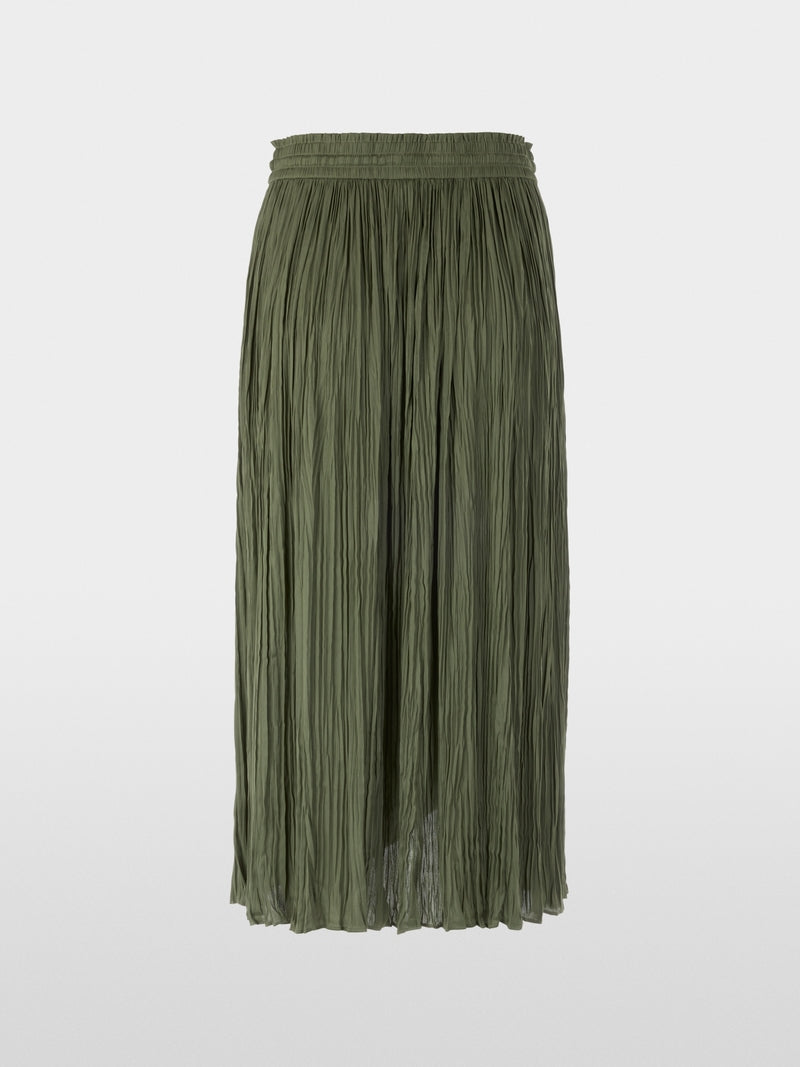 Marc Cain Sports Olive Pleated Midi Skirt